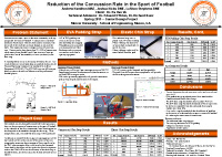 Reduction of Concussion in the Sport of Football Poster